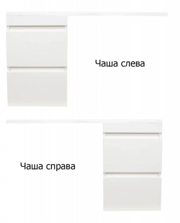 Тумба под раковину Style Line Даллас 100 Люкс Plus подвесная Белая 