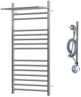 Электрический полотенцесушитель Point Аврора Премиум PN10150SPE П14 500x1000 с полкой левый/правый Хром