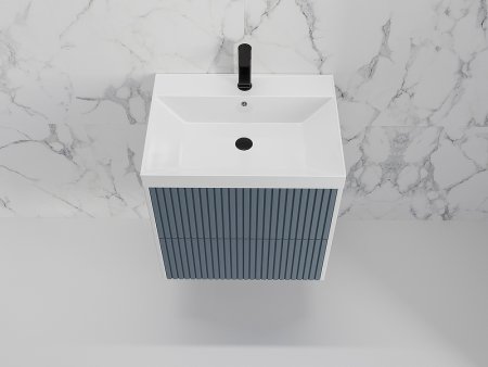 Тумба под раковину Style Line Стокгольм 60 ЛС-00002306 подвесная Графит софт 