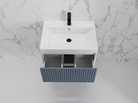 Тумба под раковину Style Line Стокгольм 60 ЛС-00002306 подвесная Графит софт 