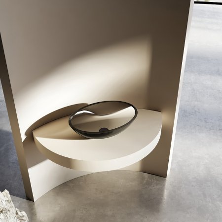 Раковина-чаша Abber Kristall 50 AT2802Onyx Черная 