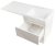 Тумба под раковину Style Line Даллас 130 Люкс Plus подвесная Белая 