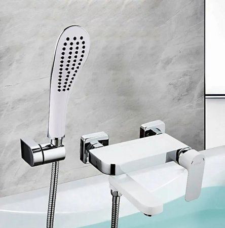 Смеситель для ванны Gappo G48 G3248 Белый Хром 