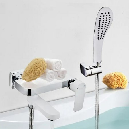 Смеситель для ванны Gappo G48 G3248 Белый Хром 