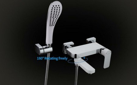 Смеситель для ванны Gappo G48 G3248 Белый Хром 