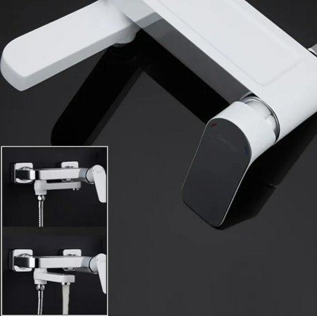 Смеситель для ванны Gappo G48 G3248 Белый Хром 