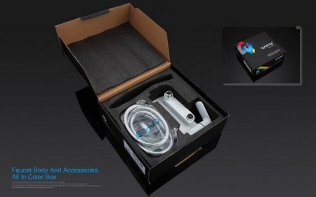 Смеситель для ванны Gappo G48 G3248 Белый Хром 