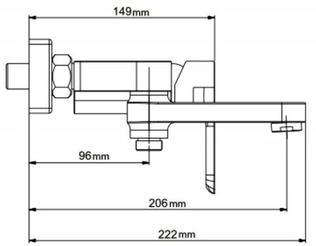 Смеситель для ванны Gappo G48 G3248 Белый Хром 