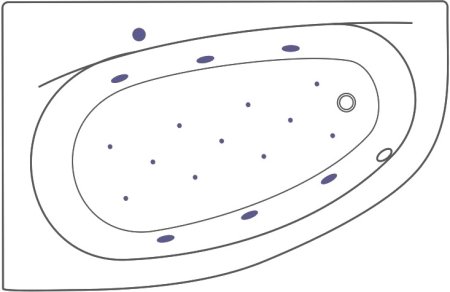 Акриловая ванна Excellent Kameleon WAEX.KML17.RELAX 170x110 L 