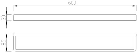 Полотенцедержатель ABBER Westen AA1755B черный матовый 