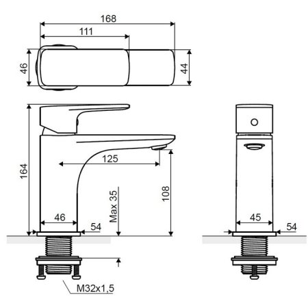 Смеситель Excellent Keria AREX.2001CR 