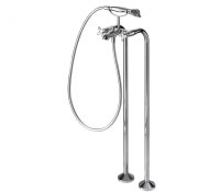 Смеситель для ванны напольный Bravat Summer Rain F677111C-B, хром