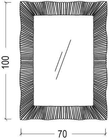 Зеркало Boheme Armadi Art NeoArt 70 558 с подсветкой Черный глянец 