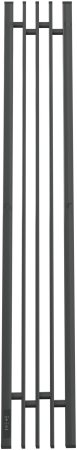 Полотенцесушитель электрический Point Фрея PN20732GB П2 180x1200 диммер слева, графит блеск 