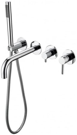 Смеситель для ванны встраиваемый Grocenberg GB5070CR, хром 