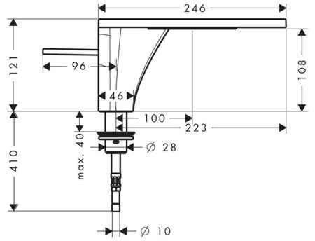 Смеситель Axor Massaud 18010000 для раковины 