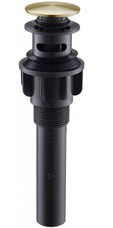 Донный клапан BelBagno BB-PCU-03-BORO click-clack Брашированное золото 