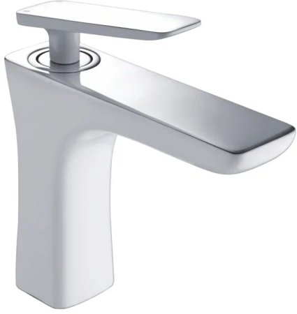 Смеситель для раковины Rose R16F R1601F, белый/хром 