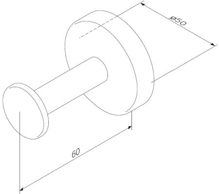Крючок AM.PM Inspire V2.0 A50A35822 Черный матовый 