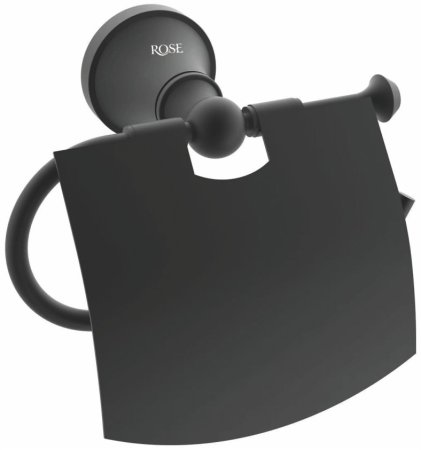 Держатель для туалетной бумаги Rose RG1905H, черный 