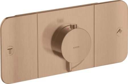 Термостат Axor One 45712310 для душа, шлифованное красное золото 
