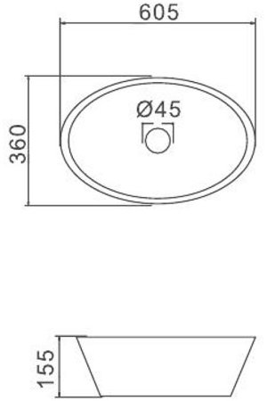 Раковина-чаша Gappo 60 GT303 Белая 