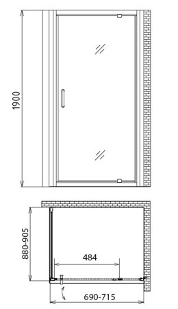 Душевой уголок Gemy Sunny Bay S28130-A90 