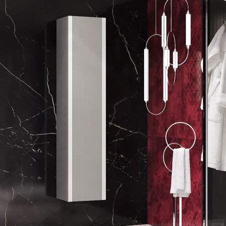 Шкаф пенал Opadiris Рубинно 40 00-00006370 подвесной Серый 