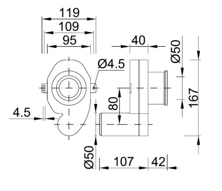 Сифон для писсуара Styron STY-535-2 