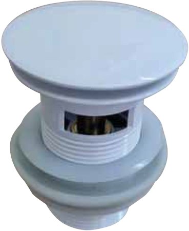 Донный клапан CeramaLux RD001GW click-clack Белый глянцевый 
