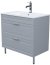 Тумба IDDIS с умывальником, напольная, 80 см, светло-серый, Oxford (OXF80L0i95K) 