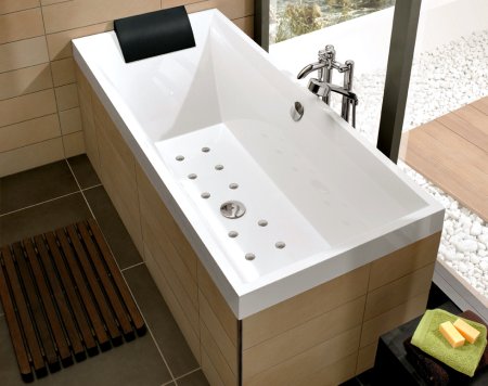Квариловая ванна Villeroy & Boch Squaro UBQ180SQR2V-96 star white 