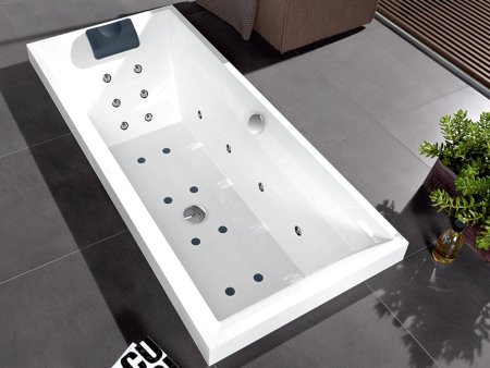 Квариловая ванна Villeroy & Boch Squaro UBQ180SQR2V-96 star white 