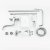 Душевая система Frap F24002 Хром 