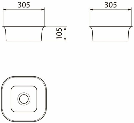 Раковина-чаша Point Ника 31 PN43081 Белая 