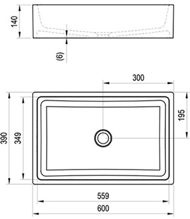 Раковина-чаша Ravak Formy 01 60 D XJL01260000 Белая 