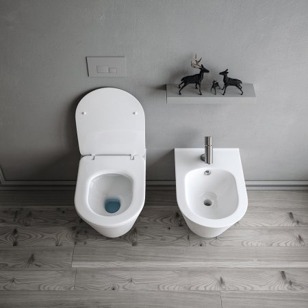 Унитаз Boheme Avva 972-W подвесной Белый глянец без сиденья 