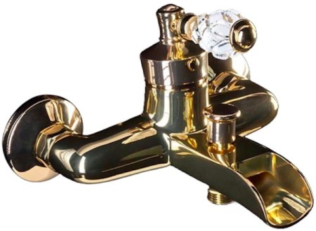 Смеситель для ванны Boheme Vogue Crystal 213-CRST Золото 