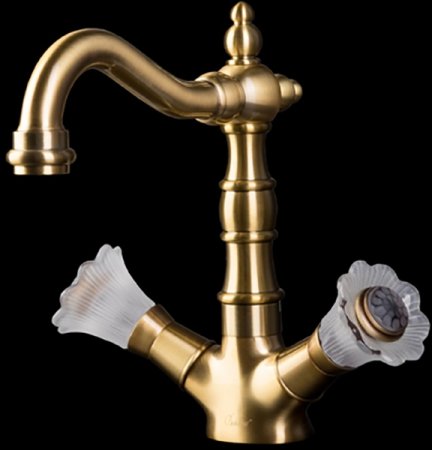 Смеситель для раковины Boheme Camelia 312 Бронза 