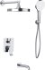 Душевая система HAIBA встраиваемая хром (HB80553) 