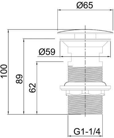Донный клапан Allen Brau Priority 5.31024-21 click-clack Белый матовый 