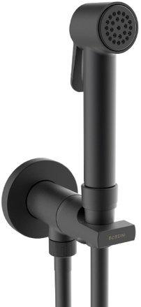 Гигиенический душ со смесителем Bossini Paloma Brass E34007B.073 Черный матовый 