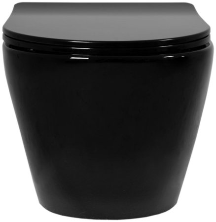 Подвесной безободковый унитаз с сиденьем микролифт Rea Carlo Mini REA-C8936 