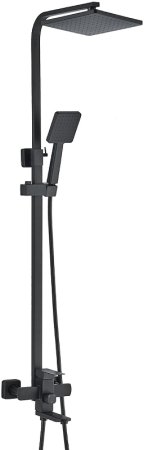 Душевая система WesnaArt Kubus KUB13-314Black Черная матовая 