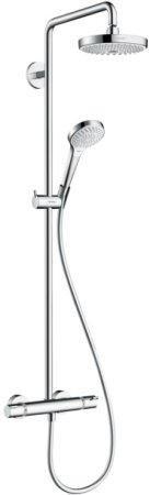 Душевая система Hansgrohe Croma Select S 27253400 с термостатом Хром Белая 