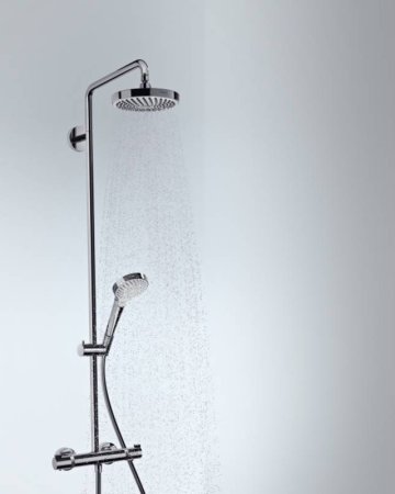 Душевая система Hansgrohe Croma Select S 27253400 с термостатом Хром Белая 