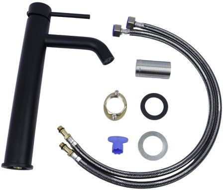 Смеситель для раковины Bronze de Luxe Scandi 1452B Черный матовый 