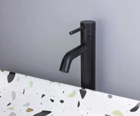 Смеситель для раковины Bronze de Luxe Scandi 1452B Черный матовый 