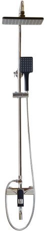 Душевая система Bronze de Luxe Element EL77CB Хром Черный матовый 