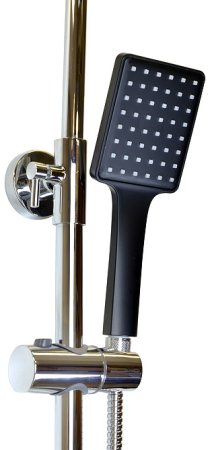 Душевая система Bronze de Luxe Element EL77CB Хром Черный матовый 